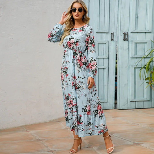 DAISY - BOHEMIAN FLORAL COMFORT MAXI DRESS