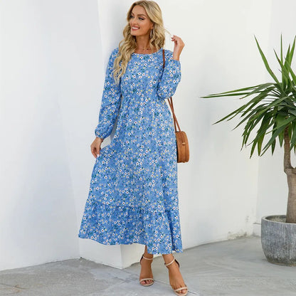 DAISY - BOHEMIAN FLORAL COMFORT MAXI DRESS