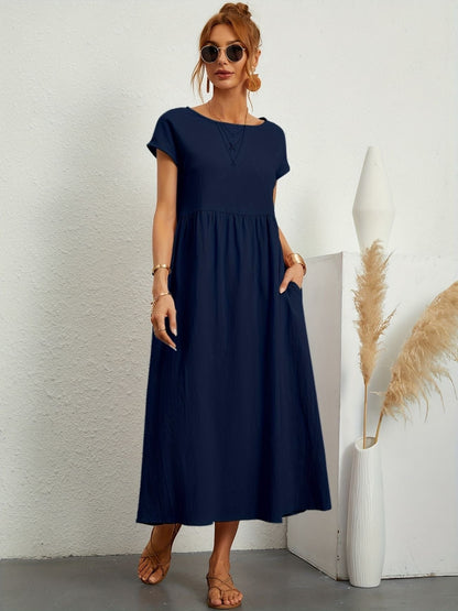 CLAIRE - CASUAL FALL DRESS WITH O-NECK