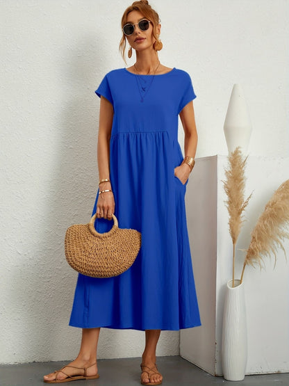 CLAIRE - CASUAL FALL DRESS WITH O-NECK