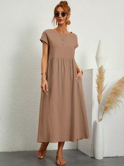 CLAIRE - CASUAL FALL DRESS WITH O-NECK