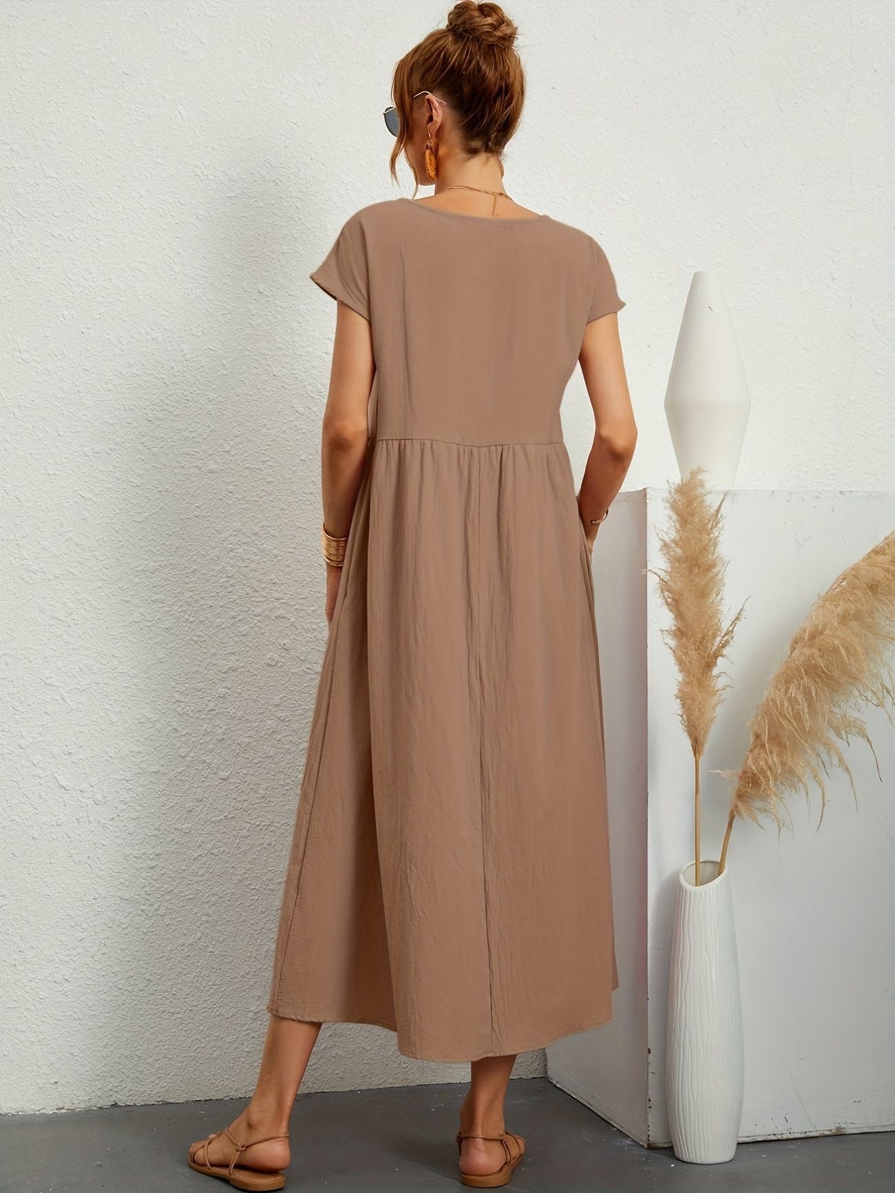 CLAIRE - CASUAL FALL DRESS WITH O-NECK