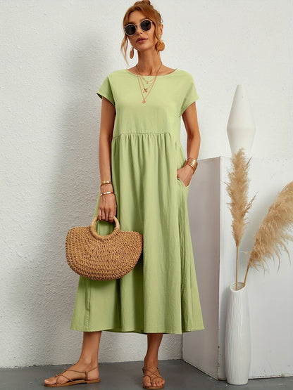 CLAIRE - CASUAL FALL DRESS WITH O-NECK