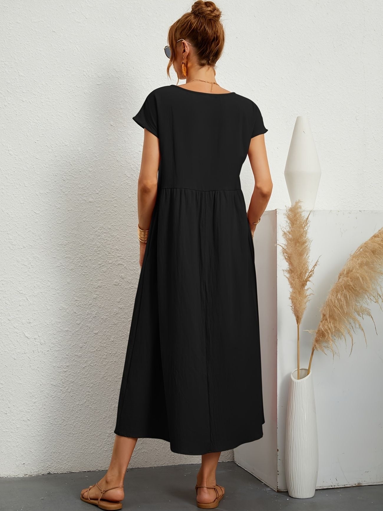 CLAIRE - CASUAL FALL DRESS WITH O-NECK