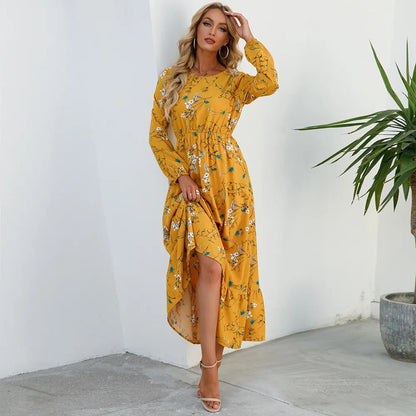 DAISY - BOHEMIAN FLORAL COMFORT MAXI DRESS