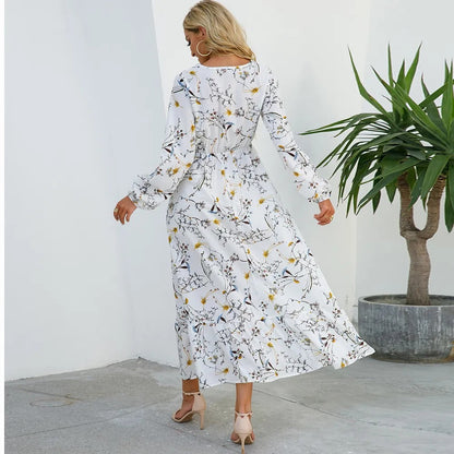 DAISY - BOHEMIAN FLORAL COMFORT MAXI DRESS