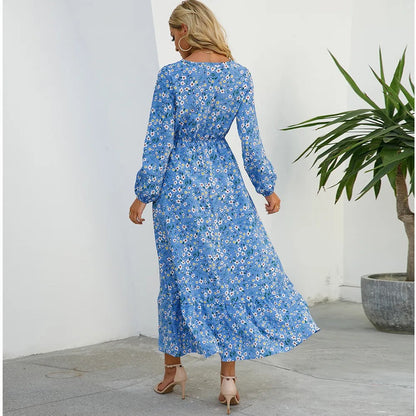 DAISY - BOHEMIAN FLORAL COMFORT MAXI DRESS