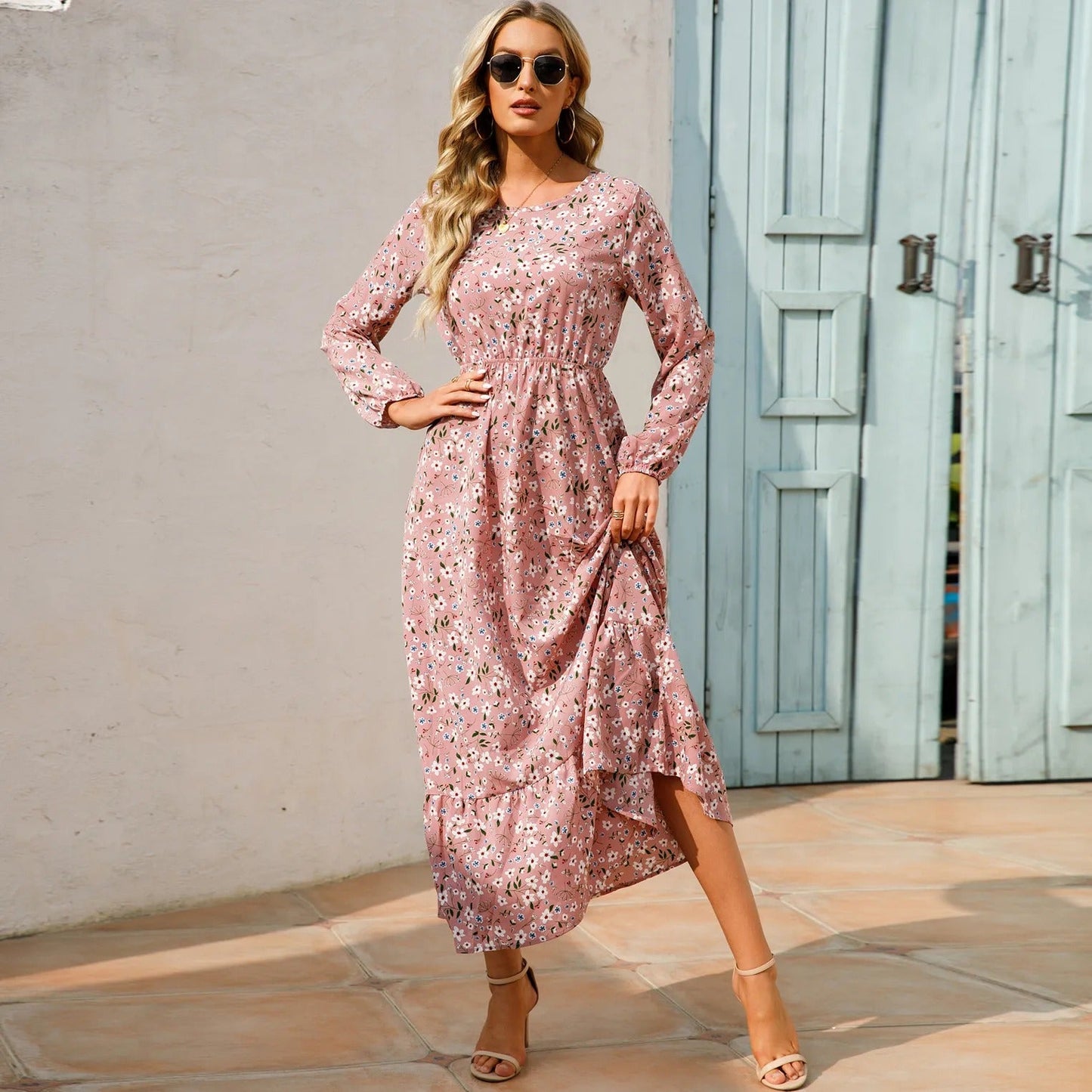 DAISY - BOHEMIAN FLORAL COMFORT MAXI DRESS