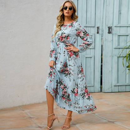 DAISY - BOHEMIAN FLORAL COMFORT MAXI DRESS